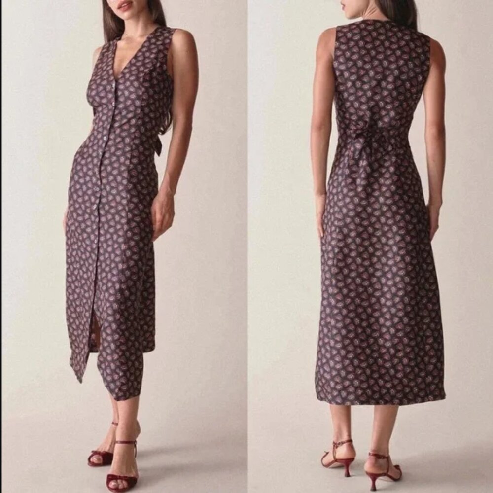 Doen Allene Dress in Noir Bedford Floral - M